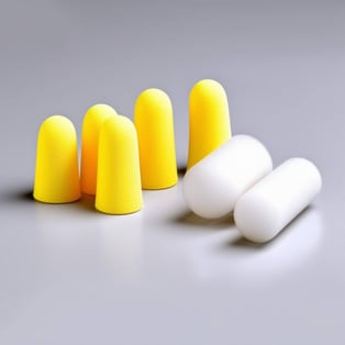 foam earplugs cylindrical shape