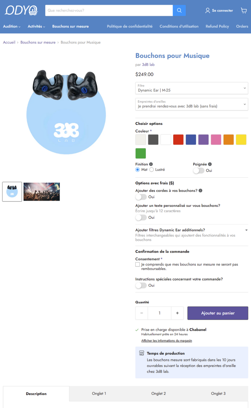 Customize your Earplugs