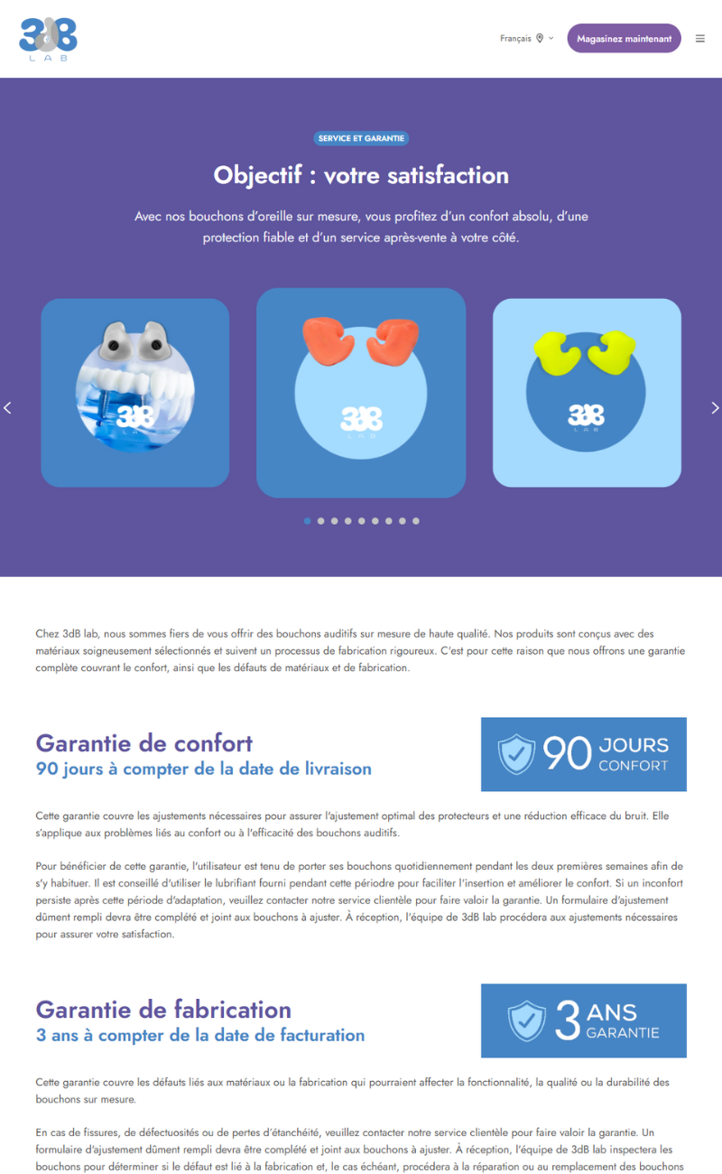 Service and warranties